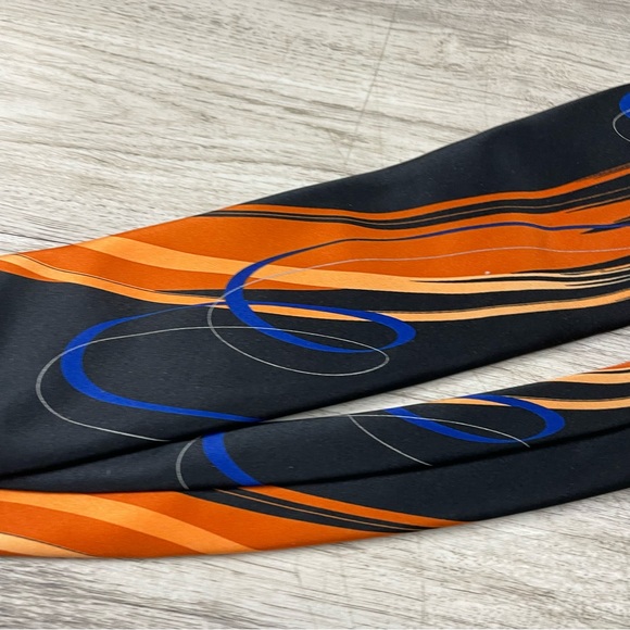 JERRY GARCIA TIE BLACK ORANGE BLUE PLANT PERSON COLLECTION 61 - Picture 7 of 8